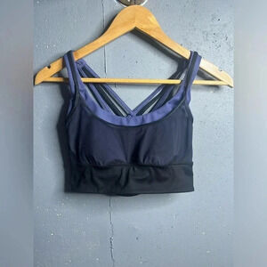 Victoria's Secret Purple and Black Sports Bra